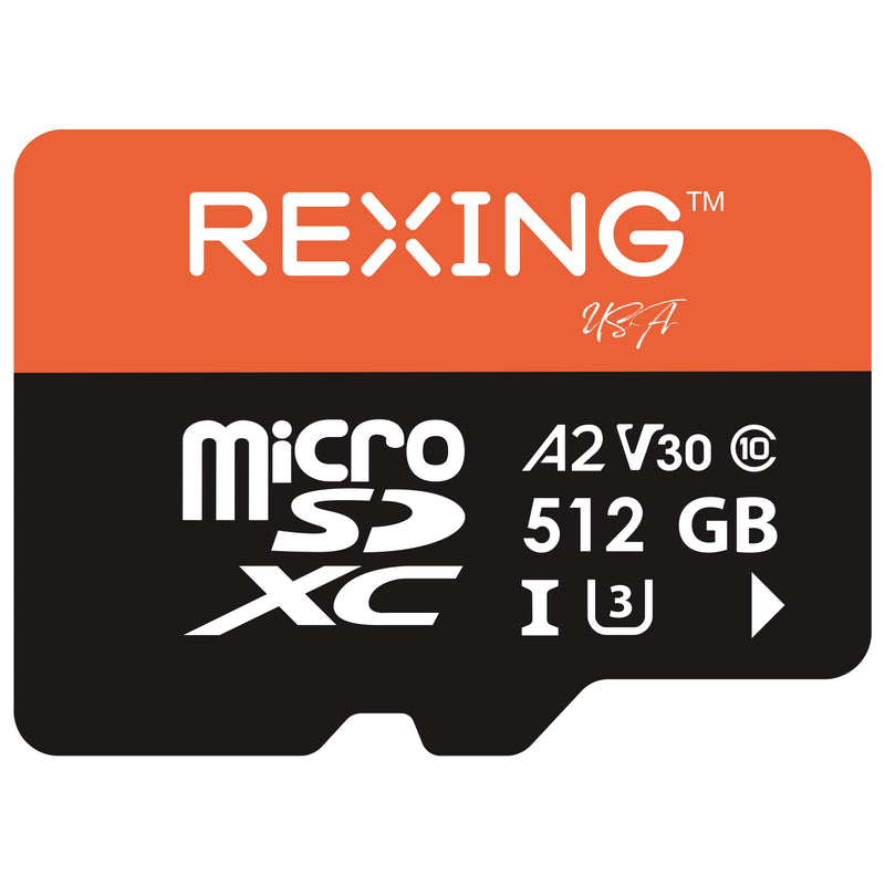 Load image into Gallery viewer, REXING microSDXC UHS-3 4K Full HD Video High Speed Transfer Monitoring SD Card with Adapter for Dash Cams, Surveillance System, Security Camera, &amp; Body Cam
