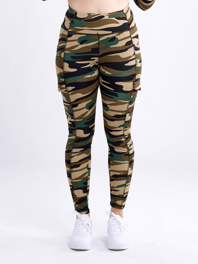 Load image into Gallery viewer, JupiterGear High-Waisted Leggings with Side Cargo Pockets
