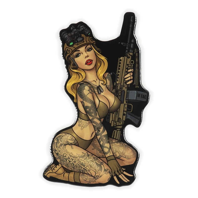 Load image into Gallery viewer, M-Tac Morale Sticker Tactical Girl
