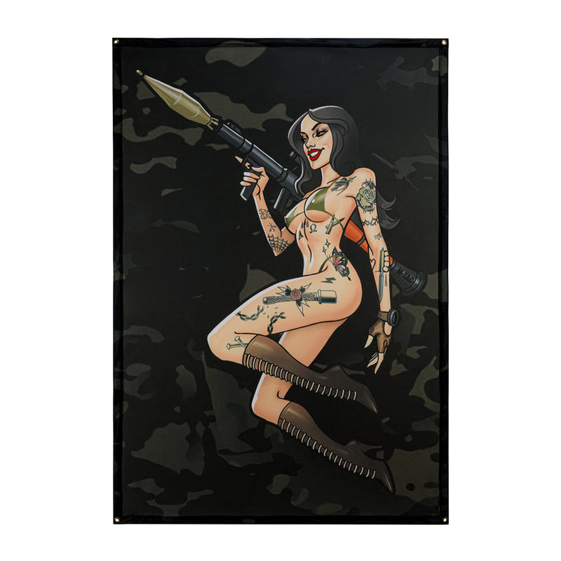 Load image into Gallery viewer, M-Tac Banner Tactical Girl RPG 35.4x51.2 Inches
