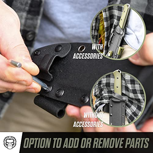 The Bushwhacker D2 Steel Bushcraft Survival Knife Gift Set (Selection)