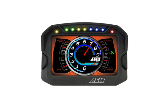 AEM CD-5LG Carbon Logging Digital Dash Display w/ Internal 10Hz GPS & Antenna 30-5603