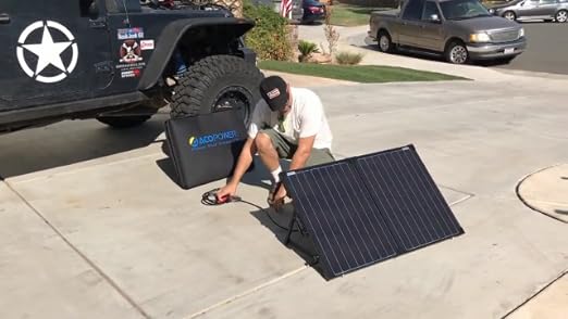 Load image into Gallery viewer, Acopower Foldable kits Framed All black 100W
