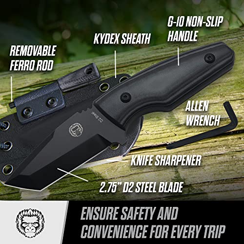 The Grey Tanto Neck Knife Giftset for Outdoors