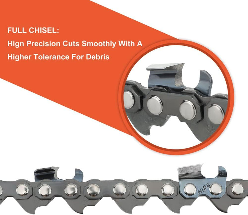 Load image into Gallery viewer, 3/8 Pitch .058 84 DL Full Skip 24 inch Saw Chain For Husqvarna 55 65 66 455 455e 460 Rancher 372xp 576xp 262XP 362 362XP Echo Chainsaw
