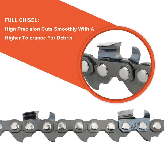 3/8 Pitch .058 84 DL Full Skip 24 inch Saw Chain For Husqvarna 55 65 66 455 455e 460 Rancher 372xp 576xp 262XP 362 362XP Echo Chainsaw