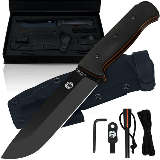 The Bushwhacker D2 Steel Bushcraft Survival Knife Gift Set (Selection)