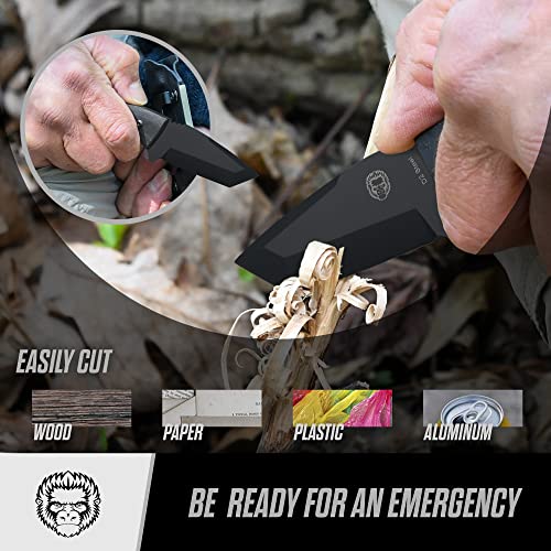 Load image into Gallery viewer, The Grey Tanto Neck Knife Giftset for Outdoors
