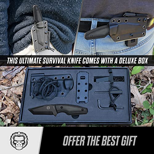 Load image into Gallery viewer, The Grey Tanto Neck Knife Giftset for Outdoors
