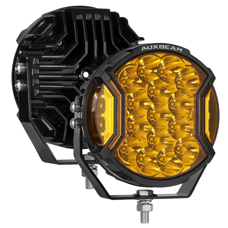 Load image into Gallery viewer, V-ULTRA Series LED Side Shooter Amber/White Pod Lights with Amber DRL
