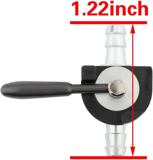 2-Pack 1/4 inch Heavy Duty Fuel Gas Shut-Off Valve Steel In-line Cut-Off ATV Lawn Mower for