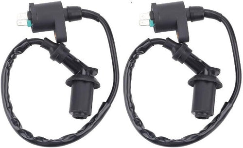2 Pack Ignition Coil for GY6 50cc-150cc Taotao Kymco Scooter Moped Go Kart Replace 3051A-KBG-9000 3051A-LBD4-900 3051A-LLF5-C00 3051A-KFA5-90A