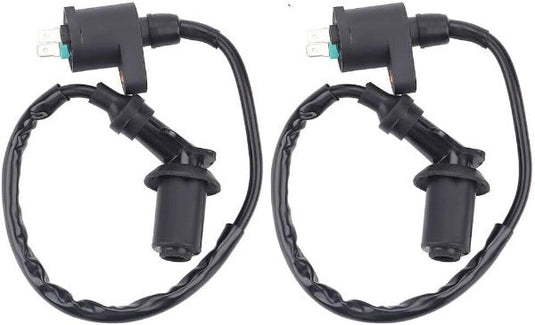 2 Pack Ignition Coil for GY6 50cc-150cc Taotao Kymco Scooter Moped Go Kart Replace 3051A-KBG-9000 3051A-LBD4-900 3051A-LLF5-C00 3051A-KFA5-90A
