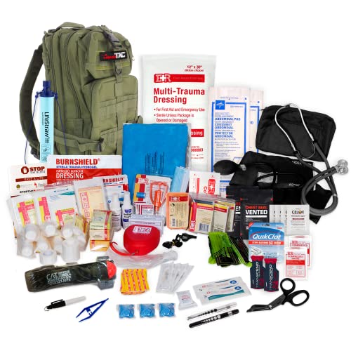 Load image into Gallery viewer, Fully Stocked Rucksack Assault Trauma Tactical IFAK Kit

