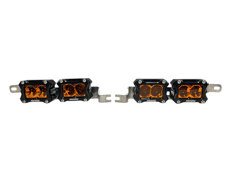 Load image into Gallery viewer, 4th gen Toyota Tacoma (2024+) LED Fog Light Kit - Amber Lens (Low Power)
