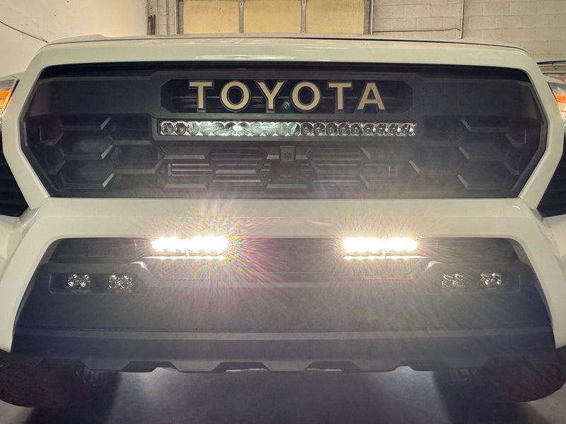 Load image into Gallery viewer, 4th Gen Tacoma Behind the Grill Dual 6" Bar Kit - Clear Lens
