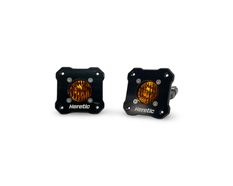 Load image into Gallery viewer, BA-1R Amber Flush Mount LED Pod Light Pair Pack
