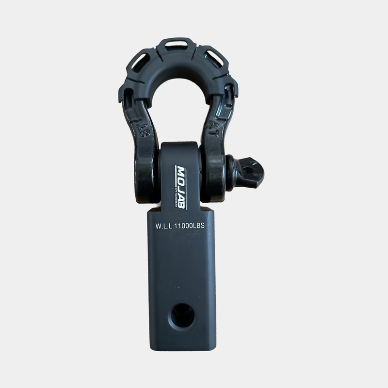 Load image into Gallery viewer, 2&#39;&#39; Aluminum Hitch Receiver with Steel D-Shackle (LIFETIME WARRANTY)
