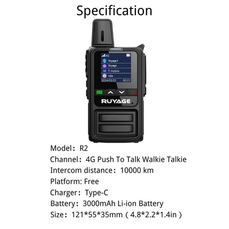 Load image into Gallery viewer, Ruyage Radio Nationwide PTT Walkie-Talkie(R2)
