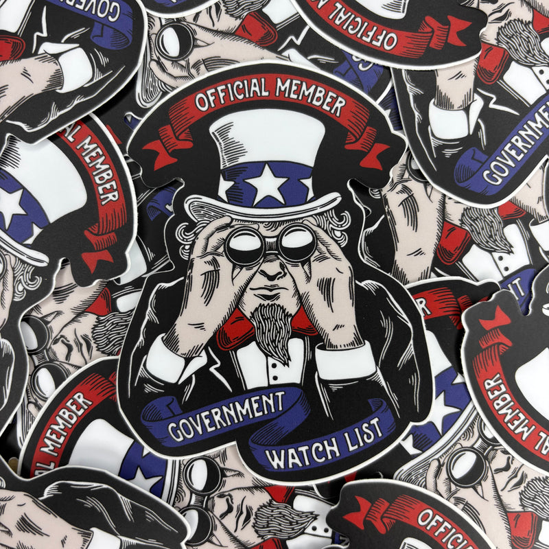 Load image into Gallery viewer, GOVERNMENT WATCHLIST OFFICIAL MEMBER DECAL
