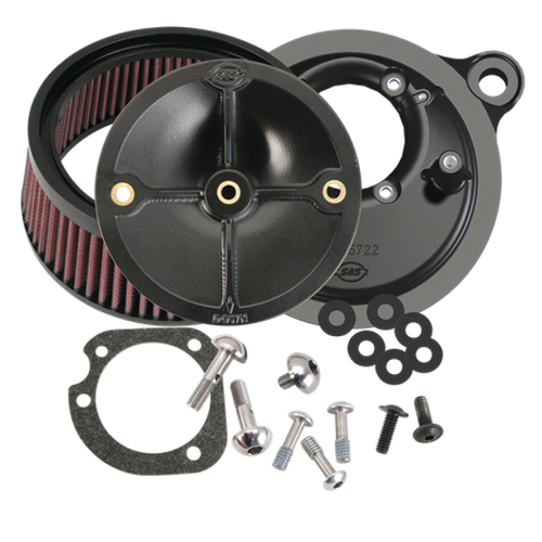 S&S Cycle 99-06 BT Model w/ Stock CV Carb/07-10 Softail CVO Models Stealth Air Cleaner Kit w/o Cover