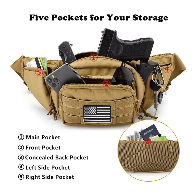 Load image into Gallery viewer, Tactical Waist Bag &amp; MOLLE EDC Pouch For Outdoor Activities
