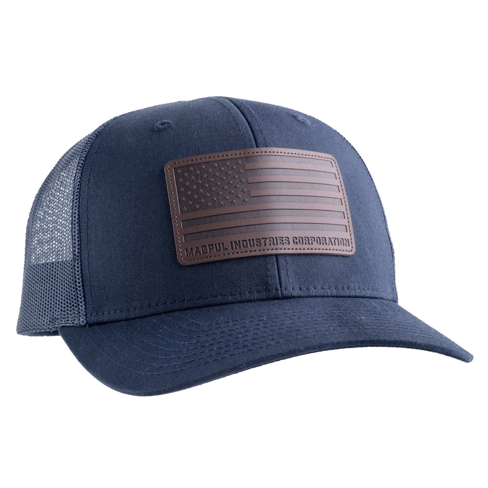 Magpul Std Leather Patch Trucker Nvy - Skoutley Outdoors LLC