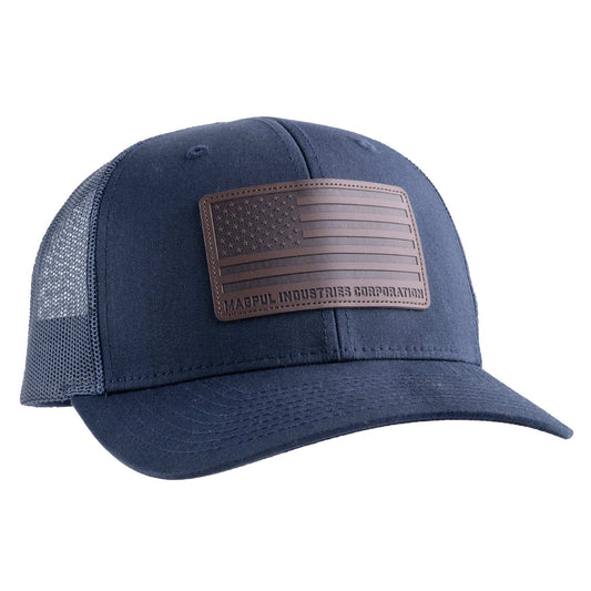 Magpul Std Leather Patch Trucker Nvy - Skoutley Outdoors LLC