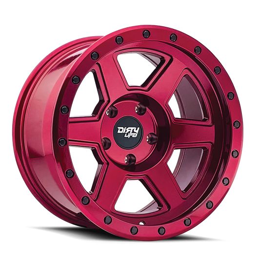 Dirty Life Compound 9315 20x10 / 8-170 BP / -25mm Offset / 125.2mm Hub Crimson Candy Red Wheel