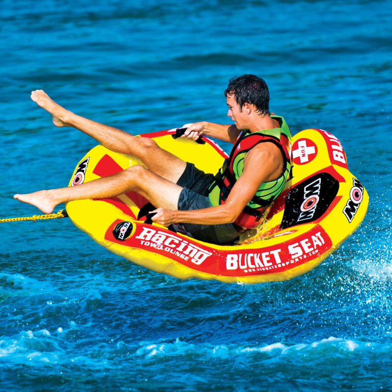 Load image into Gallery viewer, WOW Sports Bucket Seat 1 Person Towable Water Tube and Lounge Chair (14-1090)
