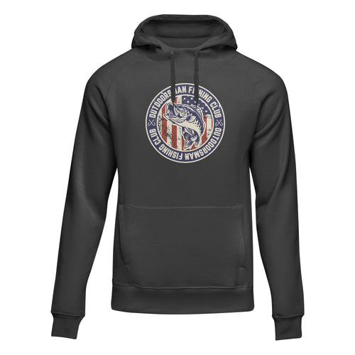 Outdoorsman Fishing Club Patriotic Unisex Hoodie