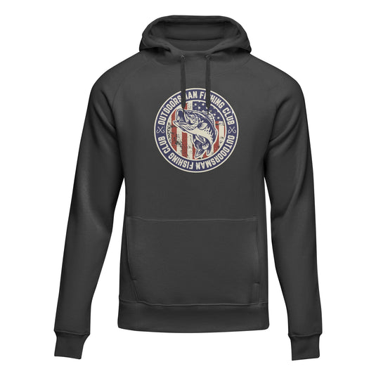 Outdoorsman Fishing Club Patriotic Unisex Hoodie