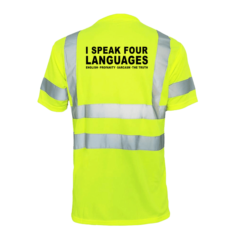Load image into Gallery viewer, Four Languages - Reflective Safety T-Shirt
