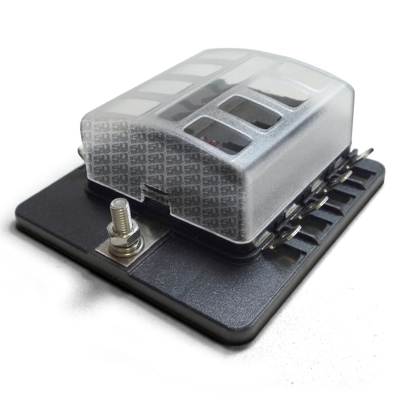 Load image into Gallery viewer, 8 Way Standard LED Circuit Blade Fuse Box
