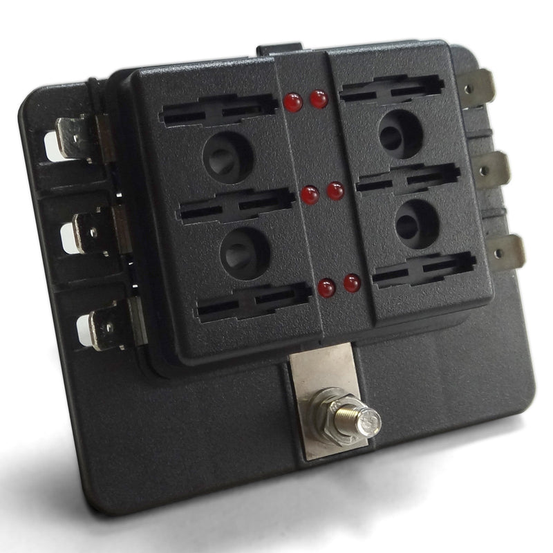 Load image into Gallery viewer, 12v 6 Piece Fuse power block aka power panel
