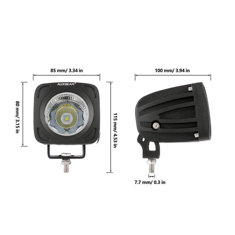Load image into Gallery viewer, 3.5 Inch 50W Round/Square LED Driving Lights Combo White/Yellow with wiring harness for 2000 FORD F250
