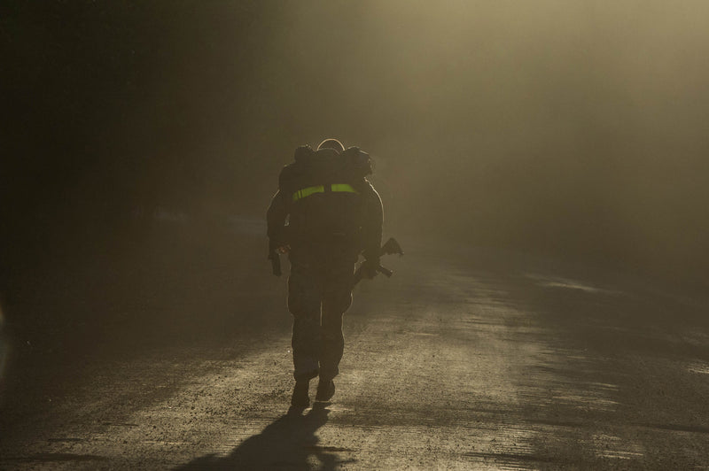 Load image into Gallery viewer, OD Green Military Pace Counter- Black Ranger Beads
