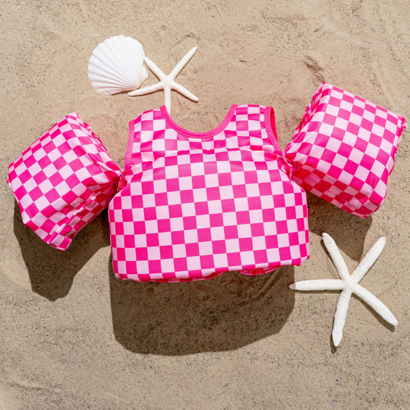 Load image into Gallery viewer, Pink Checkered Kids Float
