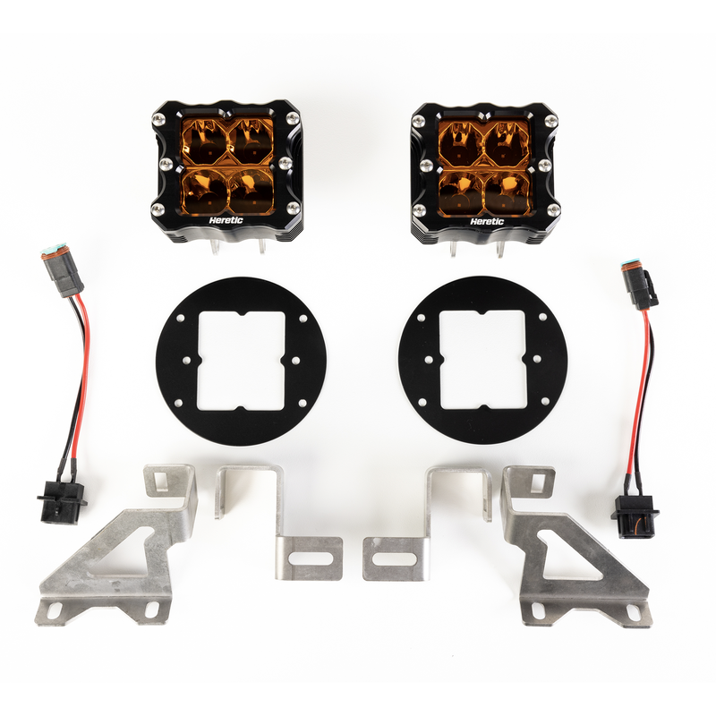 Load image into Gallery viewer, Jeep Wrangler Sport LED Fog Light Kit (2018-2021) - Plastic Bumper
