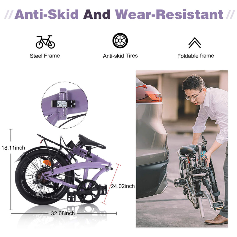 Load image into Gallery viewer, Zukka Crossroll Folding Bike - 20&quot;
