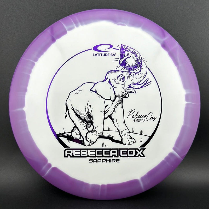 Load image into Gallery viewer, Gold Orbit Sapphire - Rebecca Cox 2024 Tour Series

