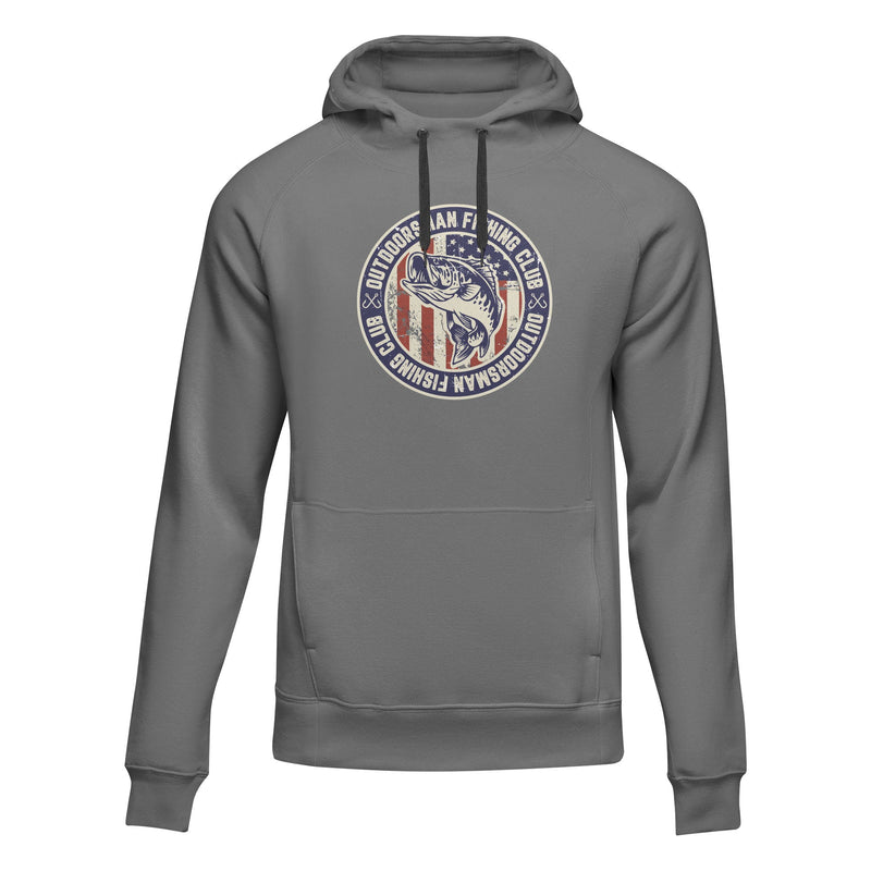 Load image into Gallery viewer, Outdoorsman Fishing Club Patriotic Unisex Hoodie

