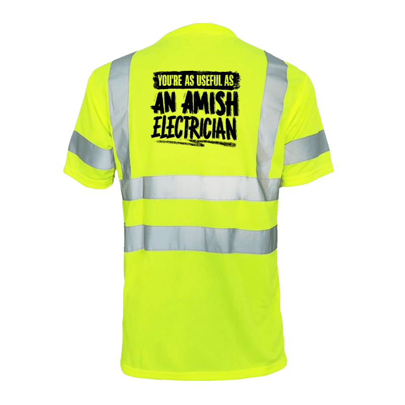 Load image into Gallery viewer, Amish Electrician - Reflective Safety T-Shirt
