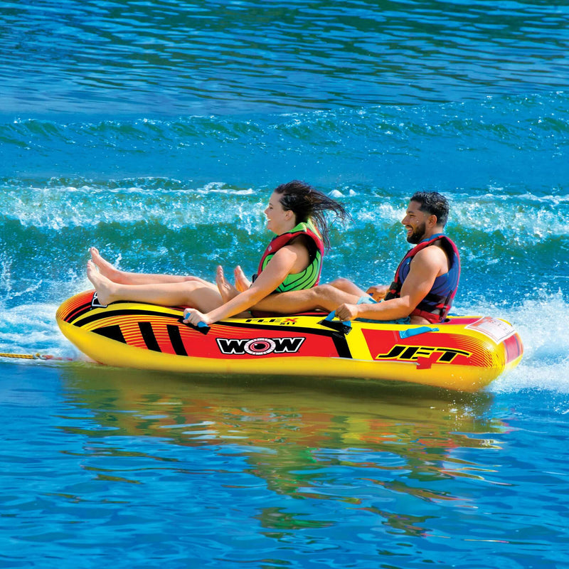 Load image into Gallery viewer, WOW Sports Jet Boat 2 Person Towable Water Tube For Pool and Lake (17-1020)

