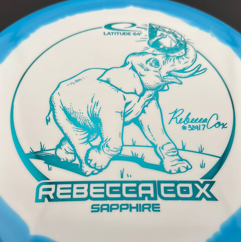 Load image into Gallery viewer, Gold Orbit Sapphire - Rebecca Cox 2024 Tour Series

