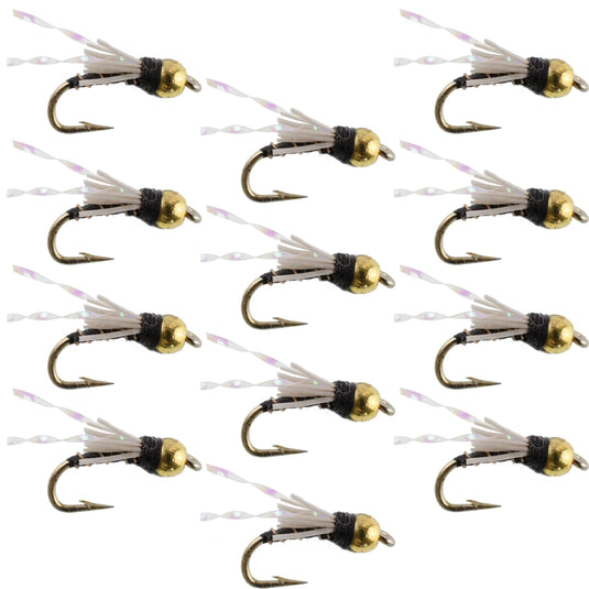 Beadhead Black 3 Dollar Dip Serendipity Nymph - 1 Dozen Flies Size 16