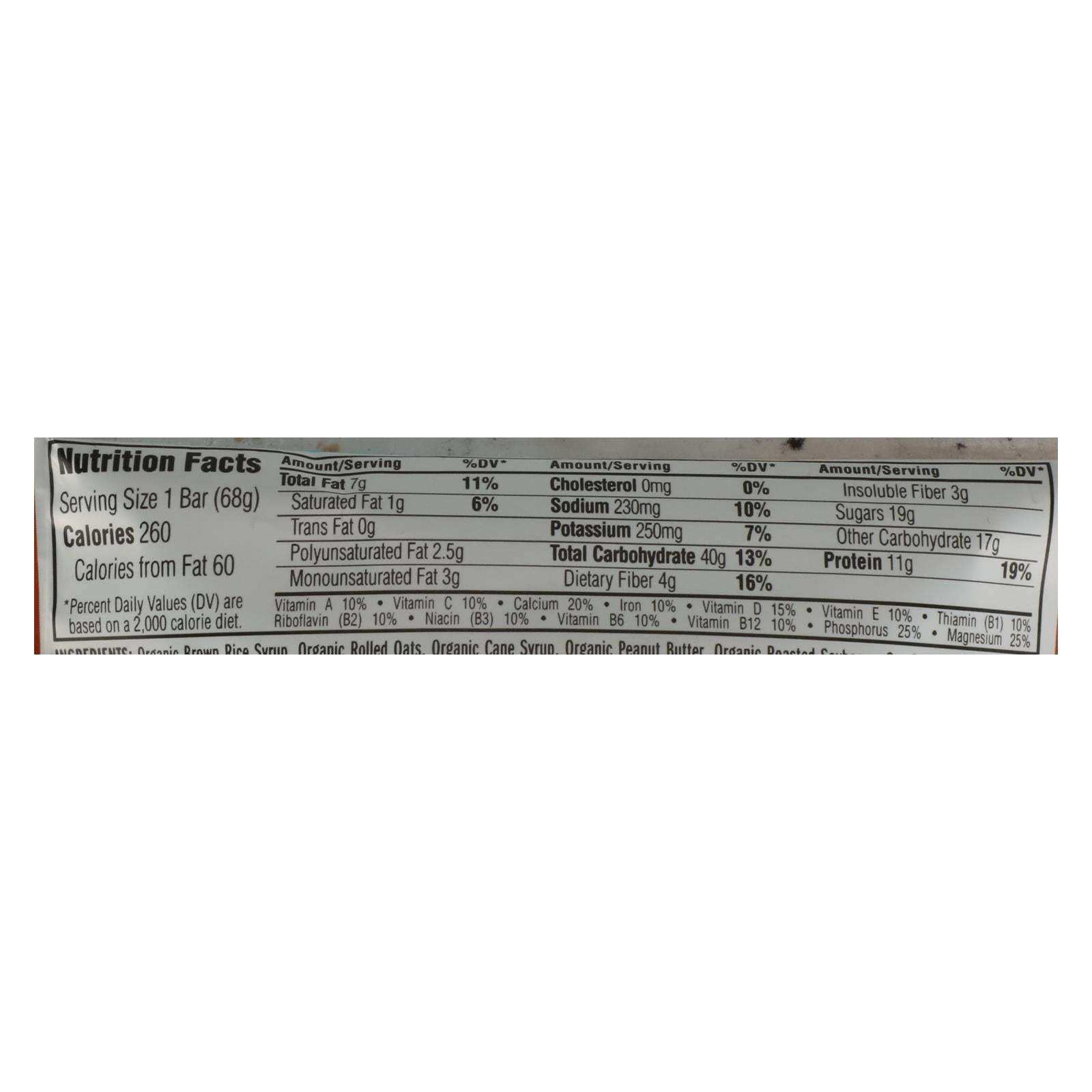 Clif Bar - Organic Crunch Peanut Butter - Case Of 12 - 2.4 Oz - Skoutley Outdoors LLC