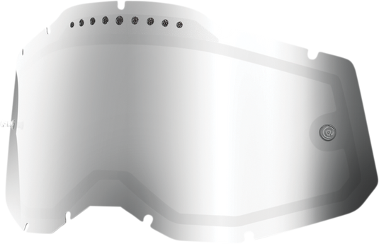 100% Accuri 2/Racecraft 2/Strata 2 Dual Lens - Vented - Silver Mirror 59083-00001