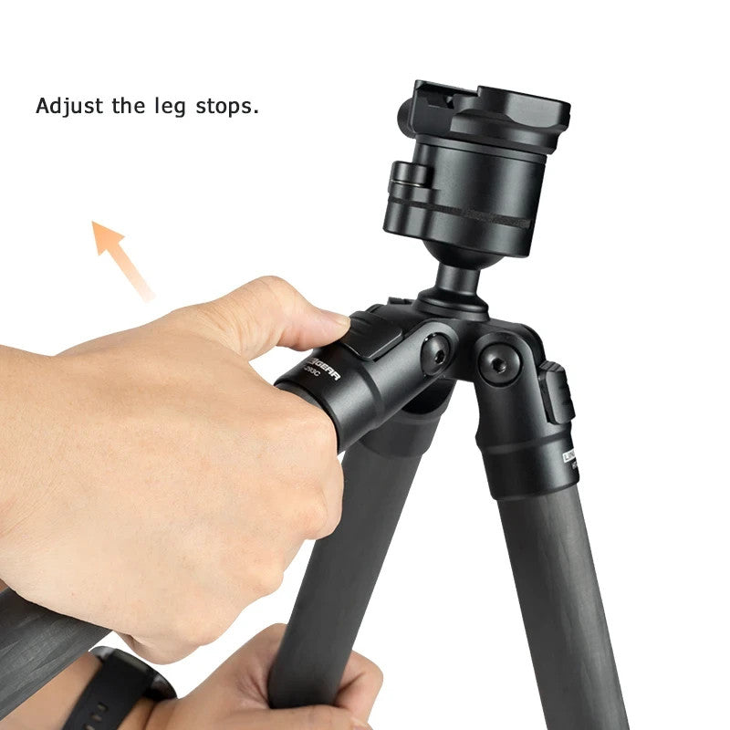 Load image into Gallery viewer, Linkogear HT-293C Carbon Fiber Shooting Tripod Picatinny Arca Swiss 61”
