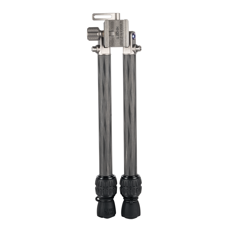 Load image into Gallery viewer, Linkogear Titanium Carbon Fiber Bipod 5.3oz Ultralight Adjustable 4.9"-12.8"
